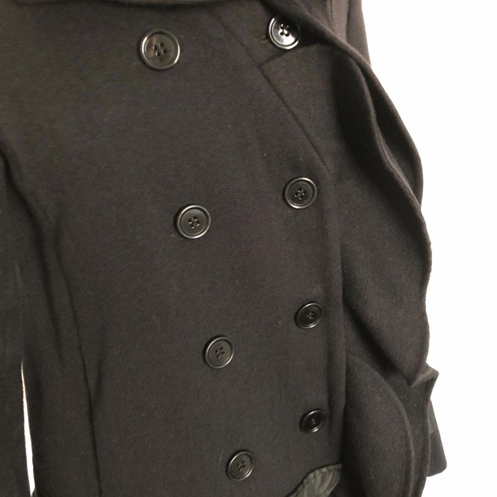 Prada Ruffle Wool Pea Coat - Picture 4 of 8